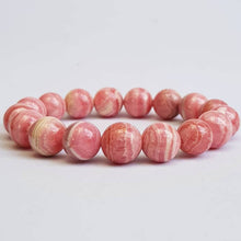 Load image into Gallery viewer, Rhodochrosite Beads Bracelet with 925 Sterling Silver - JillianandJacob Gemstones