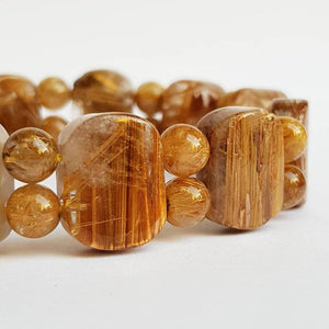 Golden Rutilated Fancy Handrow