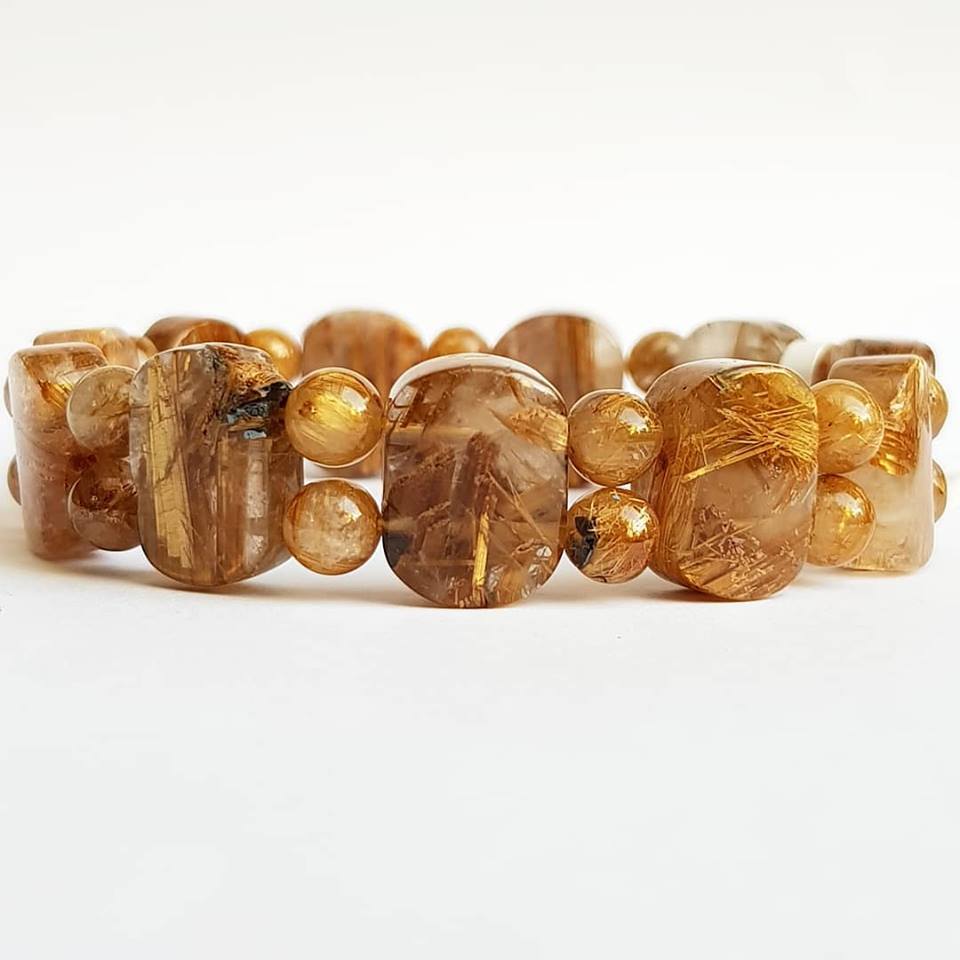 Golden Rutilated Fancy Handrow