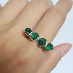 Ring - Emerald 4 Stones