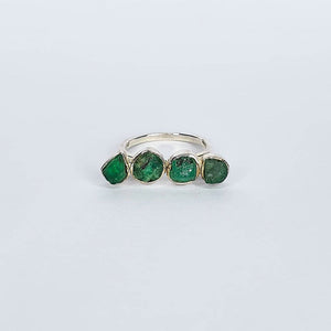 Ring - Emerald 4 Stones