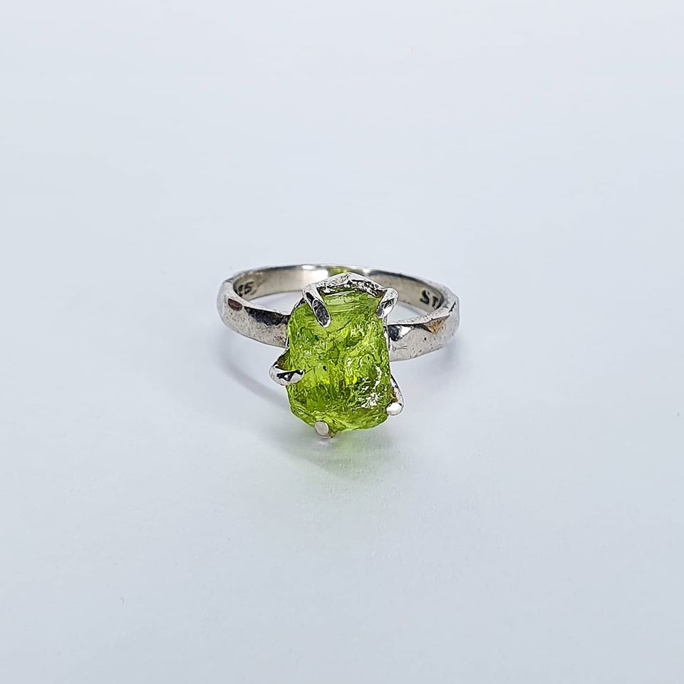 Ring - Raw Peridot