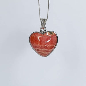 Pendant - Rhodochrosite Heart