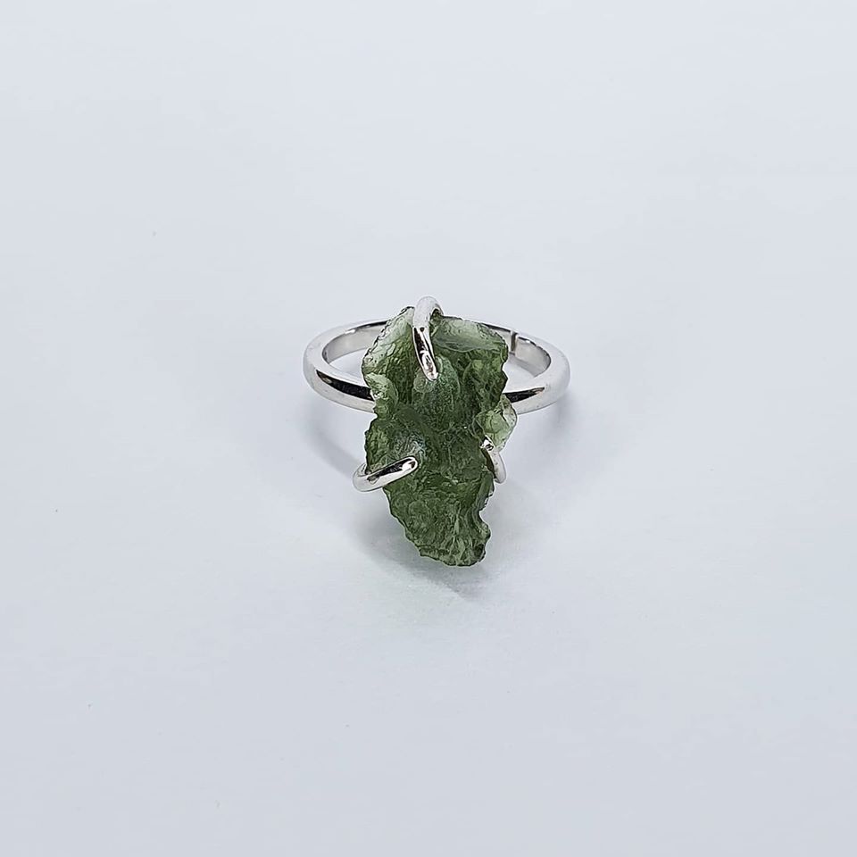 Ring - Raw Moldavite D3