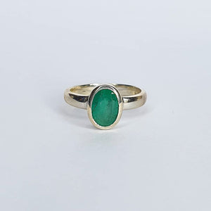 Ring - Emerald Oval Faceted
