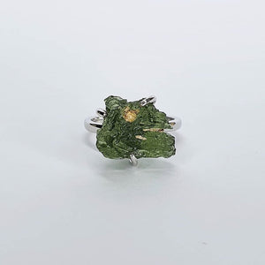 Ring - Raw Moldavite D2