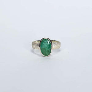 Ring - Emerald Oval Polished