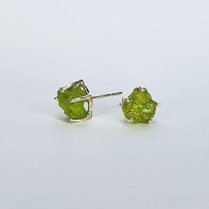 Earring - Raw Peridot