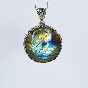 Pendant - Labradorite Round