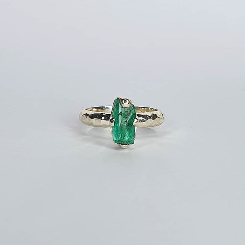 Ring - Raw Emerald Rectangular