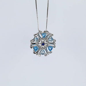 Pendant - Blue Sapphire Diamond Mix