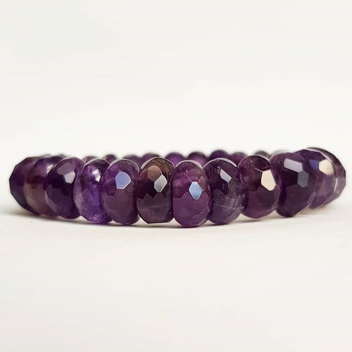 Amethyst Faceted Handrow